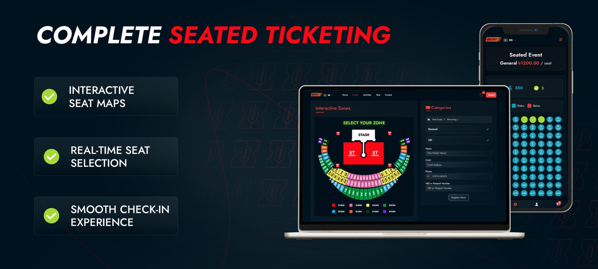 Seated Ticketing in Bangladesh Just Got Real – Powered by Quicket
