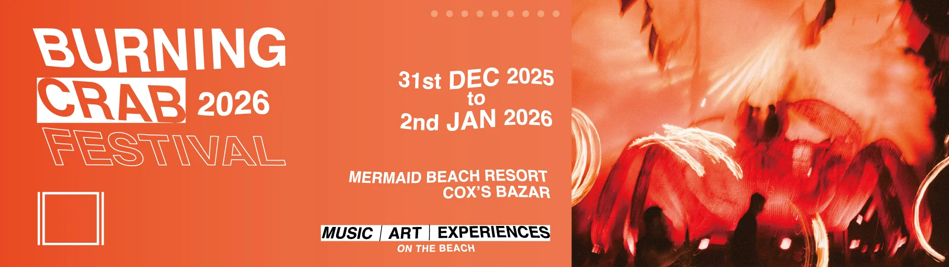 Burning Crab Festival 2026 Banner