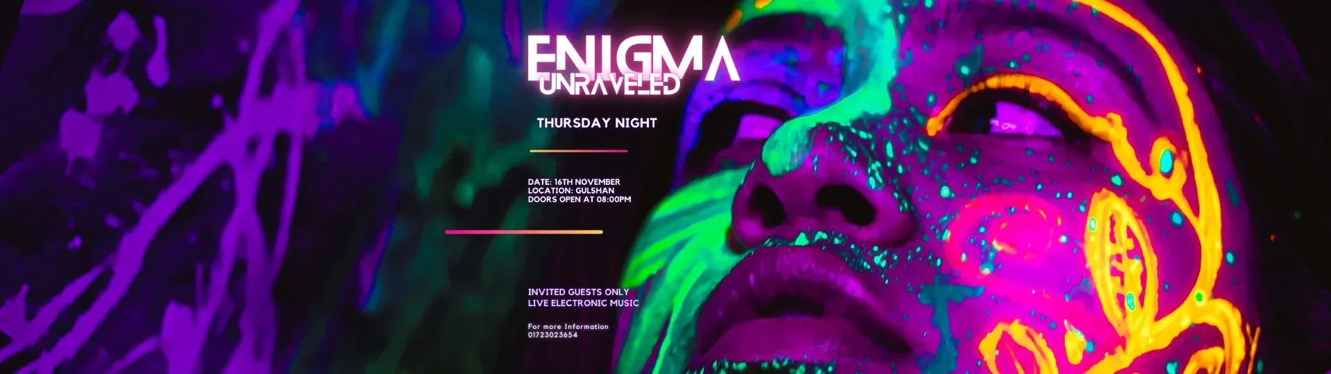 Black Birch Events Presents Enigma Unraveled Banner