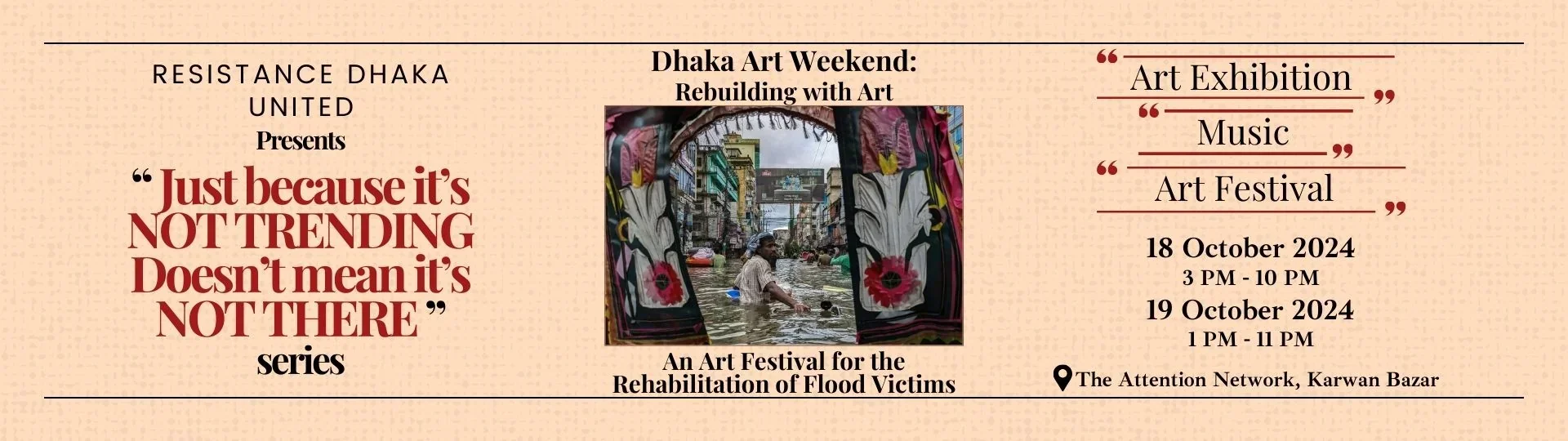 Dhaka Art Weekend: Rebuilding With Art Banner