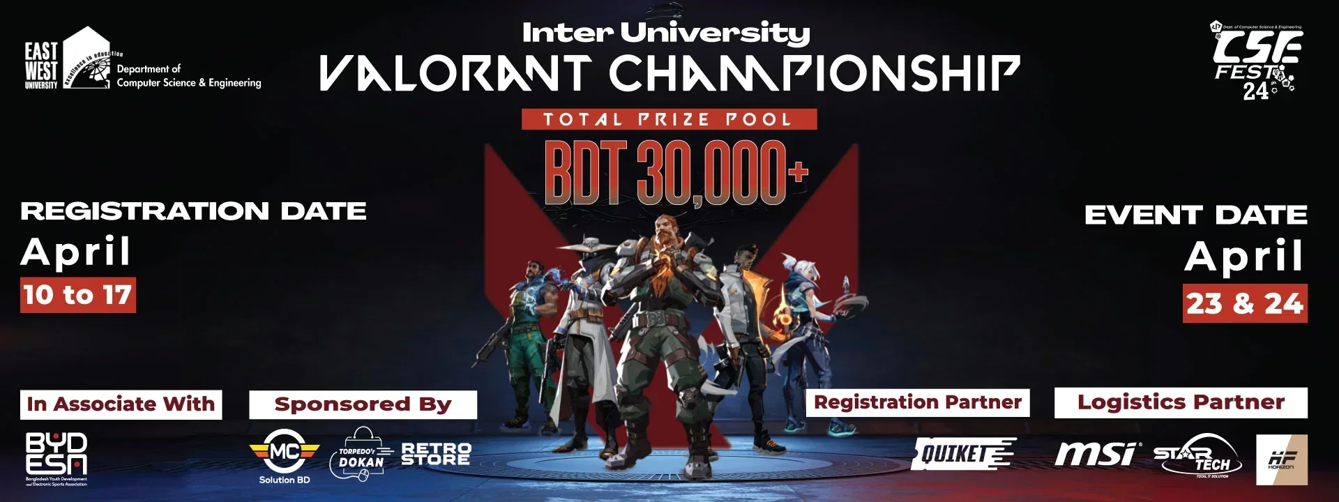 Inter University Valorant Championship Banner