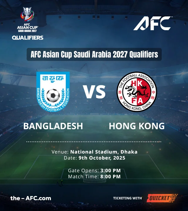 Bangladesh vs Hong Kong - AFC Asian Cup 2027 Qualifier